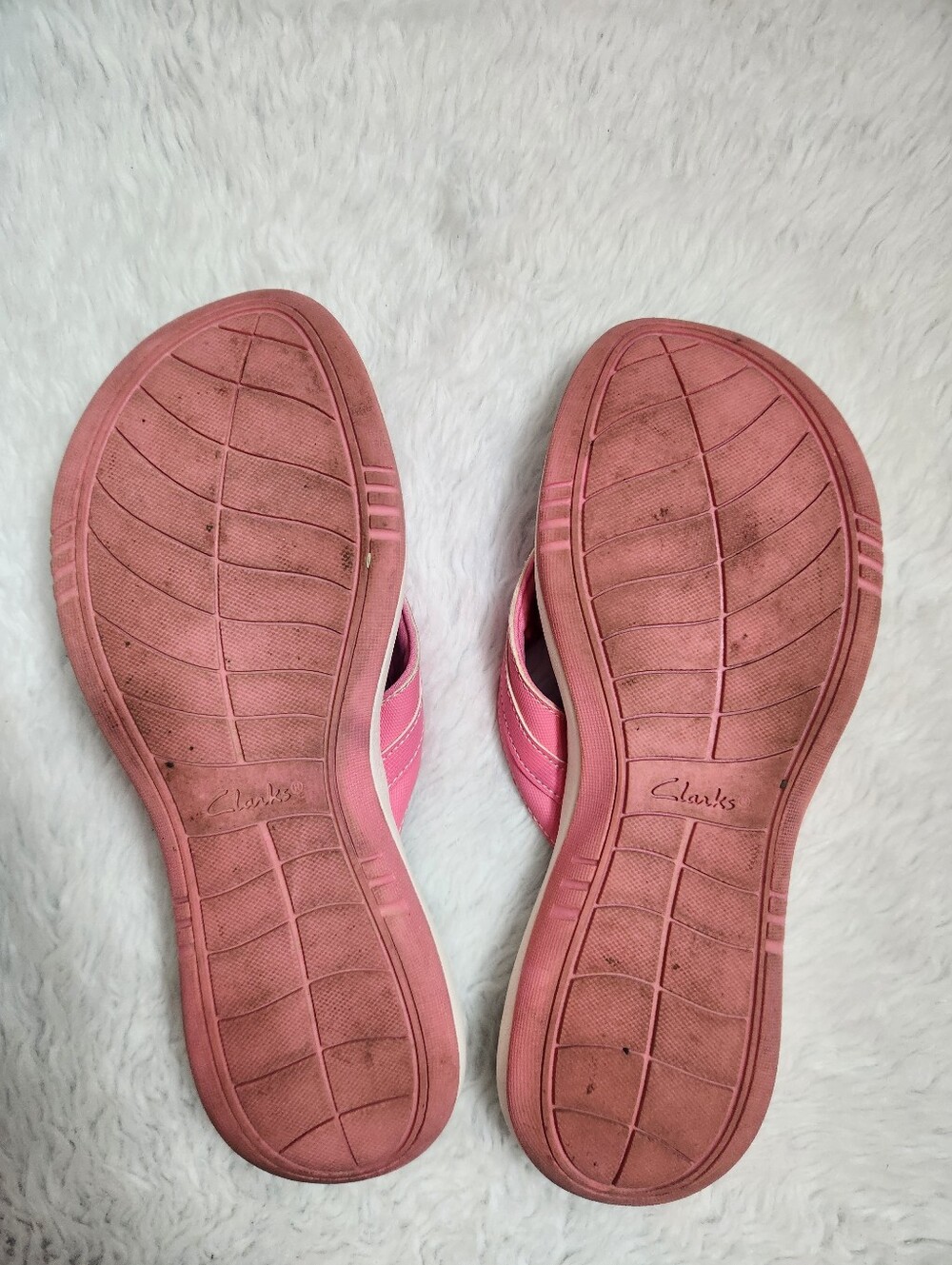 Clarks Cloudsteppers Pink Sandals - Picture 8 of 9